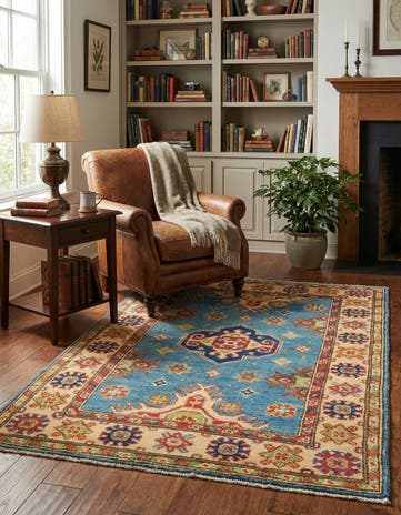 2' 8 x 4' 3 Hand Knotted Kazak Rug