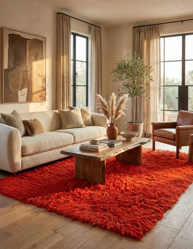 Detail image of 4' 4 x 6' 5  Hand Knotted Moroccan Wool Rug