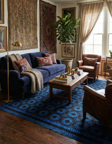 8' 1 x 10' Hand Knotted Balouch Wool Rug