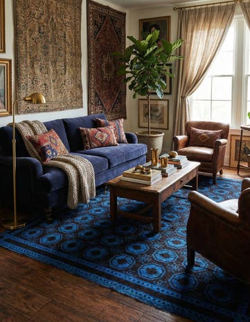 8' 1 x 10' Hand Knotted Balouch Wool Rug