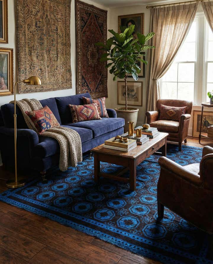 8' 1 x 10' Hand Knotted Balouch Wool Rug