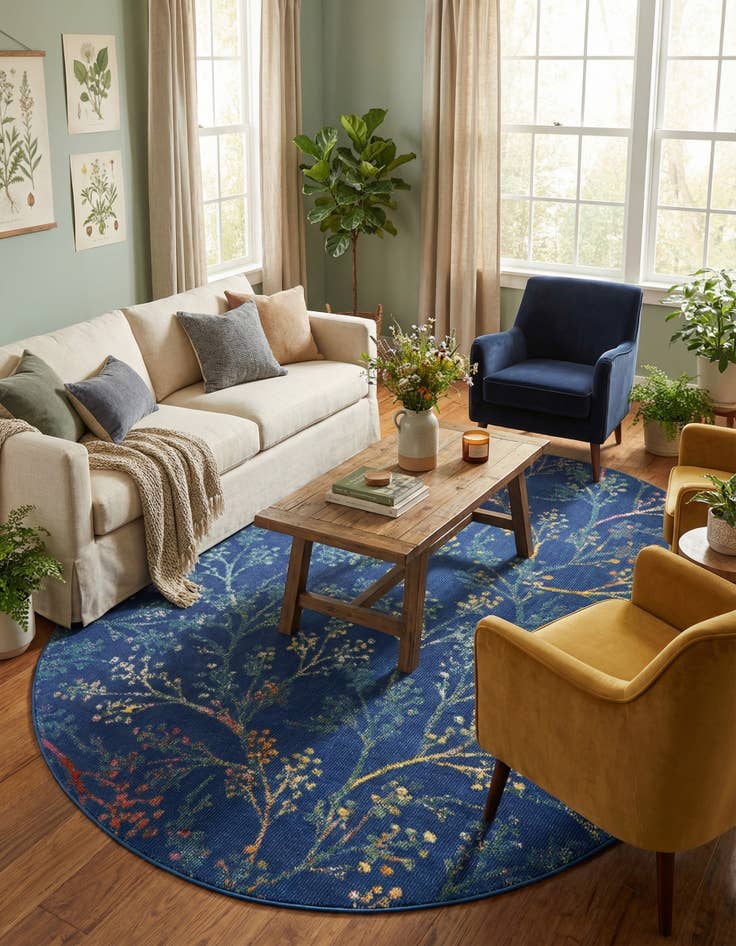 Detail image of 7' 10 x 10' Blossom Oval Rug