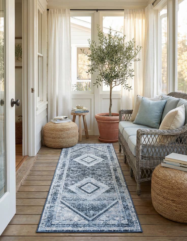 Detail image of 2' x 6' Kamala Washable Runner Rug