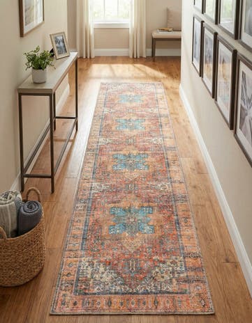 2' 6 x 13' Washable Timeless Runner Rug