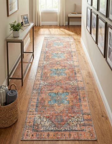 2' 6 x 13' Washable Timeless Runner Rug