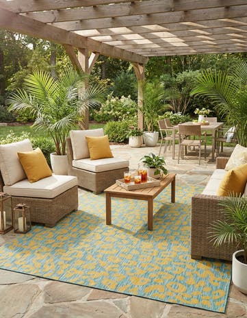 7' 10 x 11' Easy-Clean Safari Indoor / Outdoor Rug