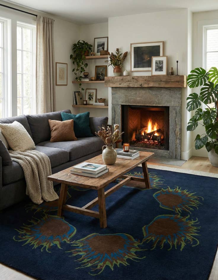 Detail image of 7' 5 x 7' 7 Luna Square Rug