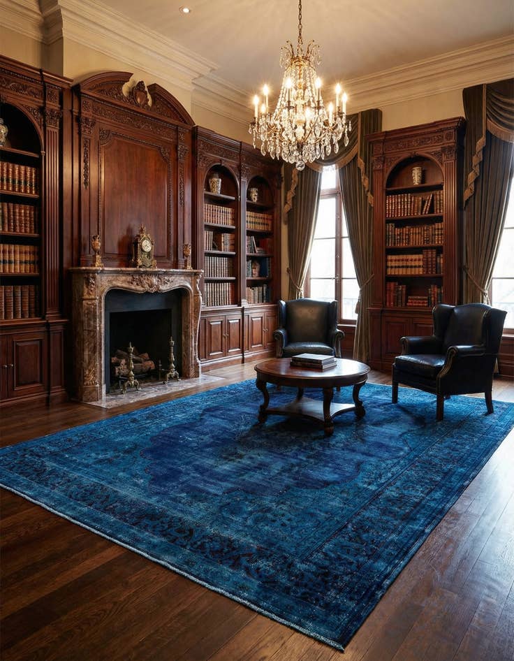 Detail image of 8' 8 x 11' 4 Vintage Royal Wool Rug