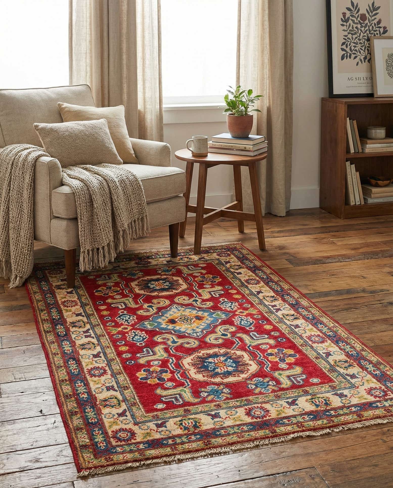 2' 8 x 4' 2 Hand Knotted Kazak Rug