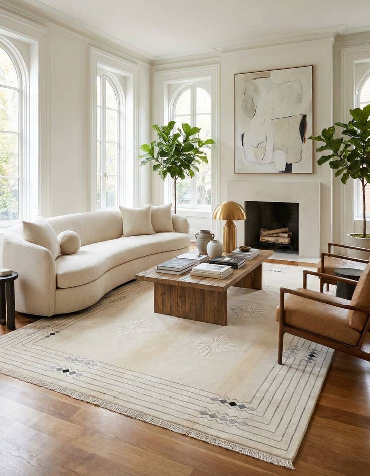 Detail image of 8' 2 x 11' 4  Hand Knotted Darya Wool Rug