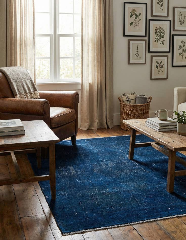 Detail image of 3' 10 x 5' Hand Knotted Ultra Vintage Persian Wool Rug