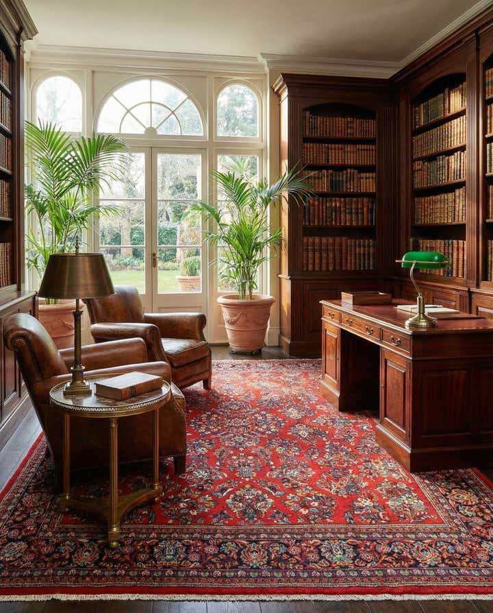 7' 11 x 10' 8 Sarouk Rug