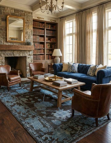 9' 3 x 11' 4 Hand Knotted Oushak Wool Rug