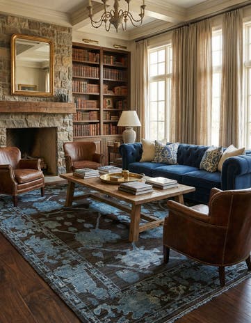 9' 3 x 11' 4 Hand Knotted Oushak Wool Rug