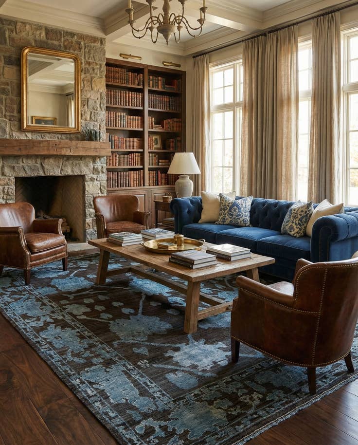 Detail image of 9' 3 x 11' 4 Hand Knotted Oushak Wool Rug