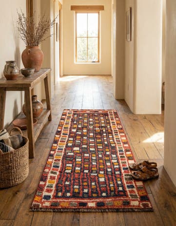 3' 4 x 6' 10 Gabbeh Wool Runner Rug