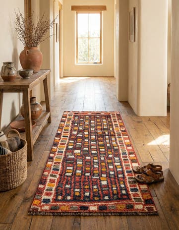 3' 4 x 6' 10 Gabbeh Wool Runner Rug