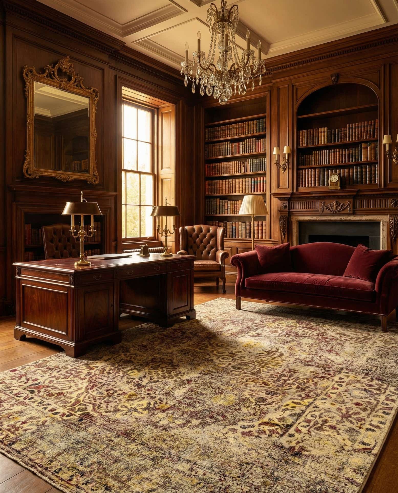 6' 5 x 9' 4 Vintage Royal Wool Rug