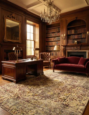 6' 5 x 9' 4 Vintage Royal Wool Rug