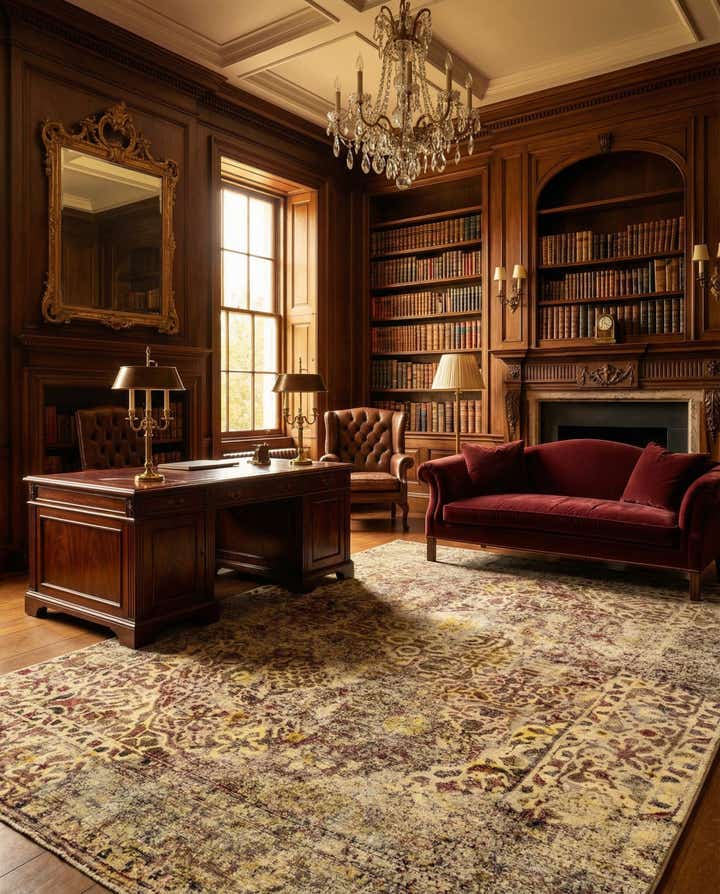 6' 5 x 9' 4 Vintage Royal Wool Rug