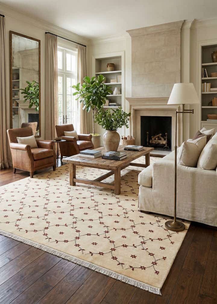 8' 2 x 11' 6 Hand Knotted Darya Wool Rug