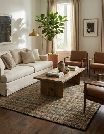 5' 4 x 8' Hand Knotted Darya Wool Rug