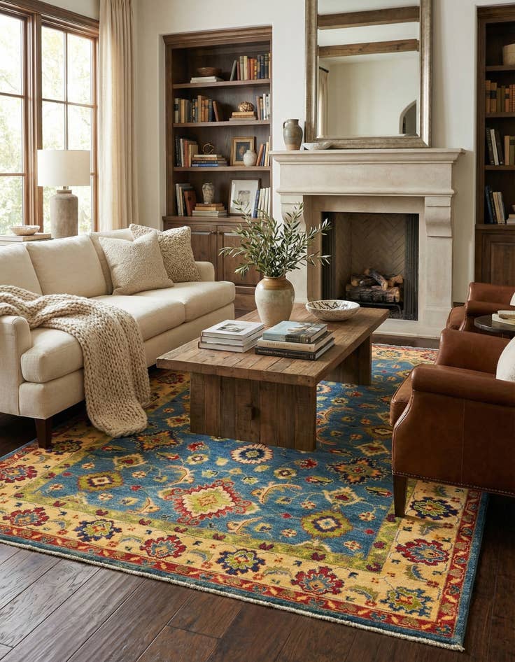 Detail image of 5' 2 x 6' 10  Hand Knotted Kazak Rug