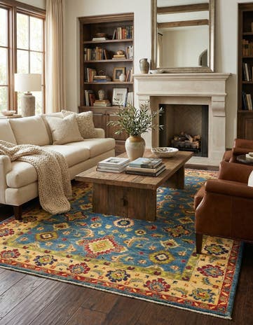 5' 2 x 6' 10 Hand Knotted Kazak Rug