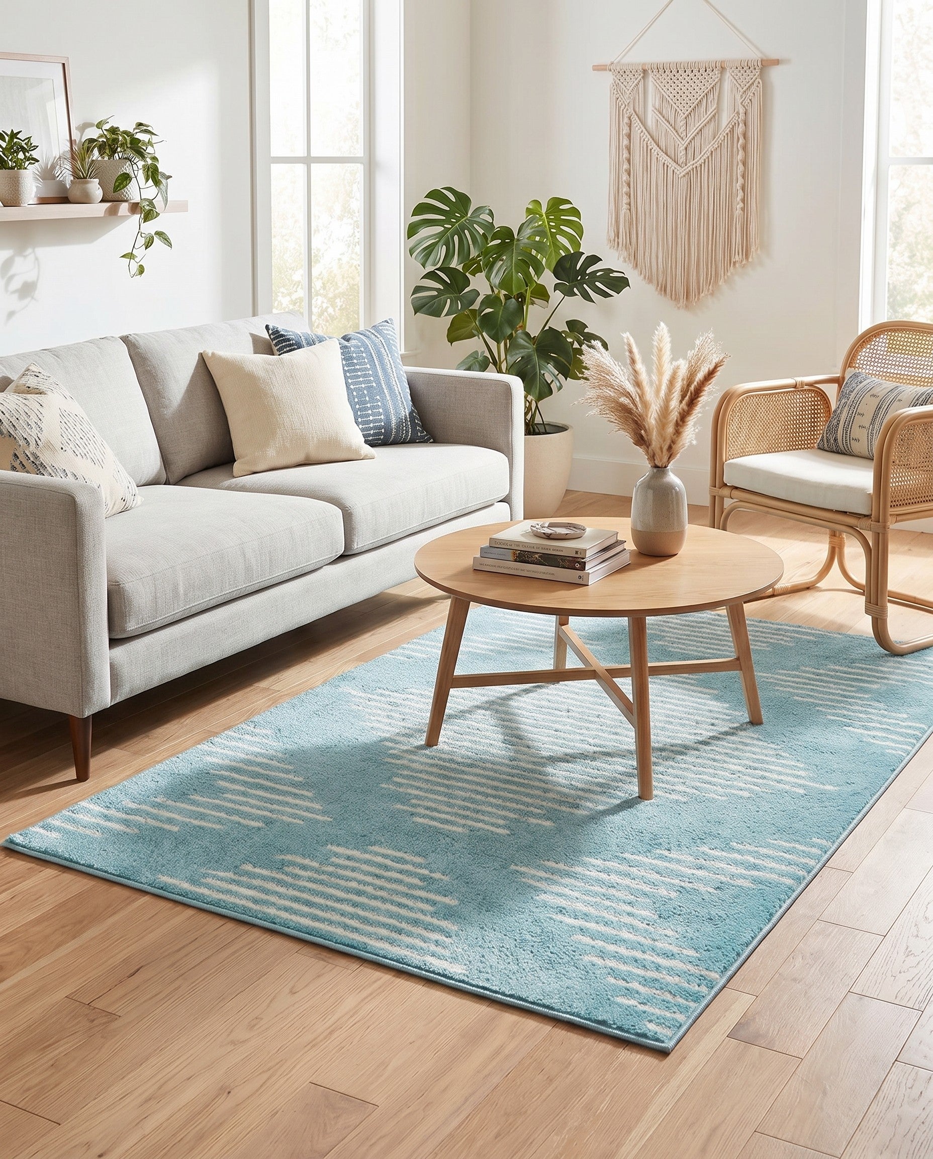 Light Blue Kai Rug
