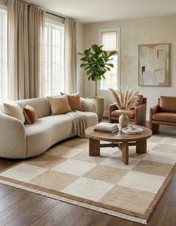 6' 5 x 9' 7 Hand Knotted Darya Wool Rug