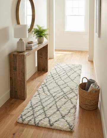 2' 7 x 10' Soft Touch Shag Runner Rug