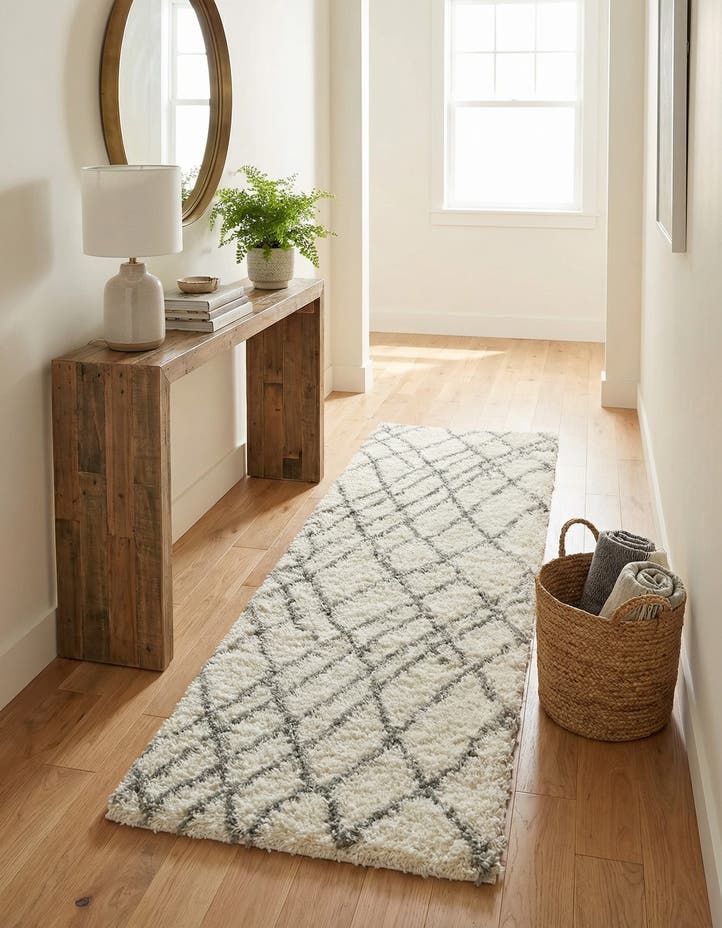2' 7 x 10' Soft Touch Shag Runner ...