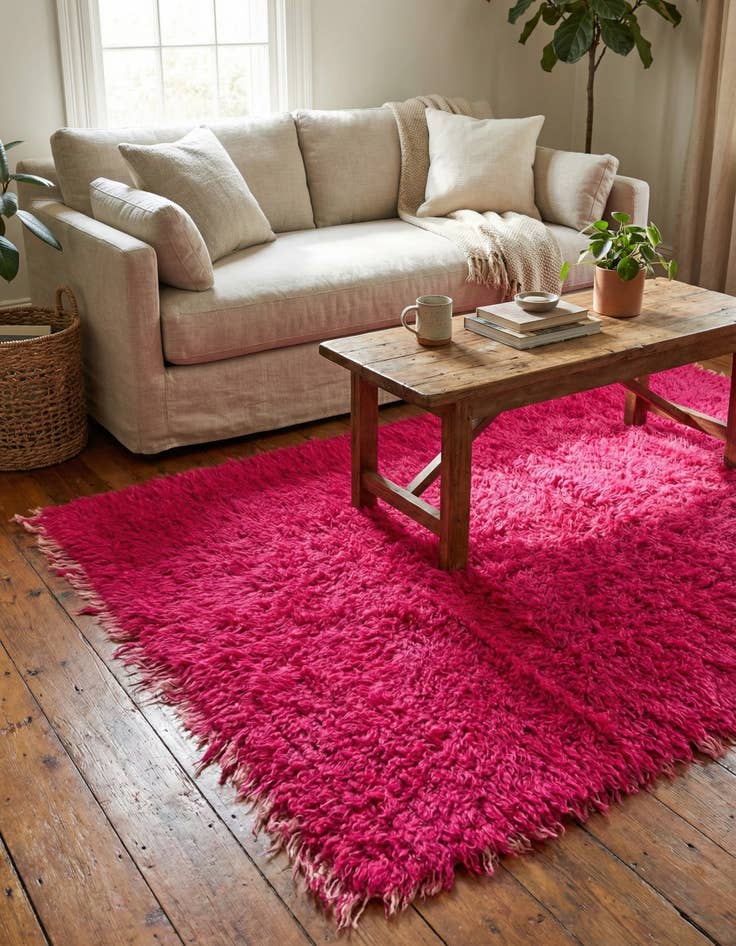 Detail image of 3' x 5' 8  Hand Knotted Moroccan Wool Runner Rug