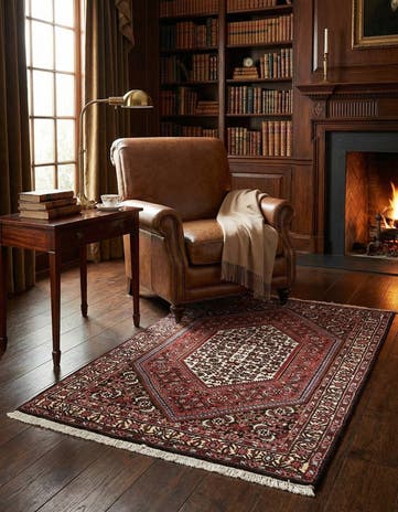 2' 5 x 3' 6 Hand Knotted Bidjar Persian Wool Rug