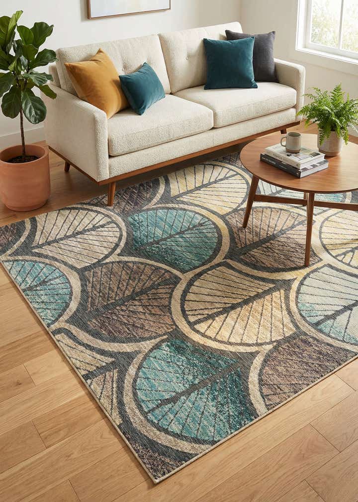 7' 10 x 10' Easy-Clean Casablanca Indoor / Outdoor Rug