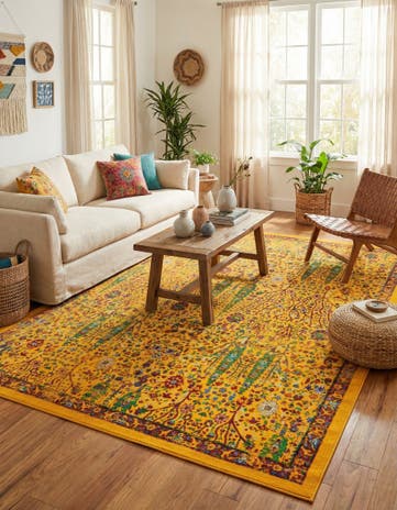 Yellow Calypso Rug
