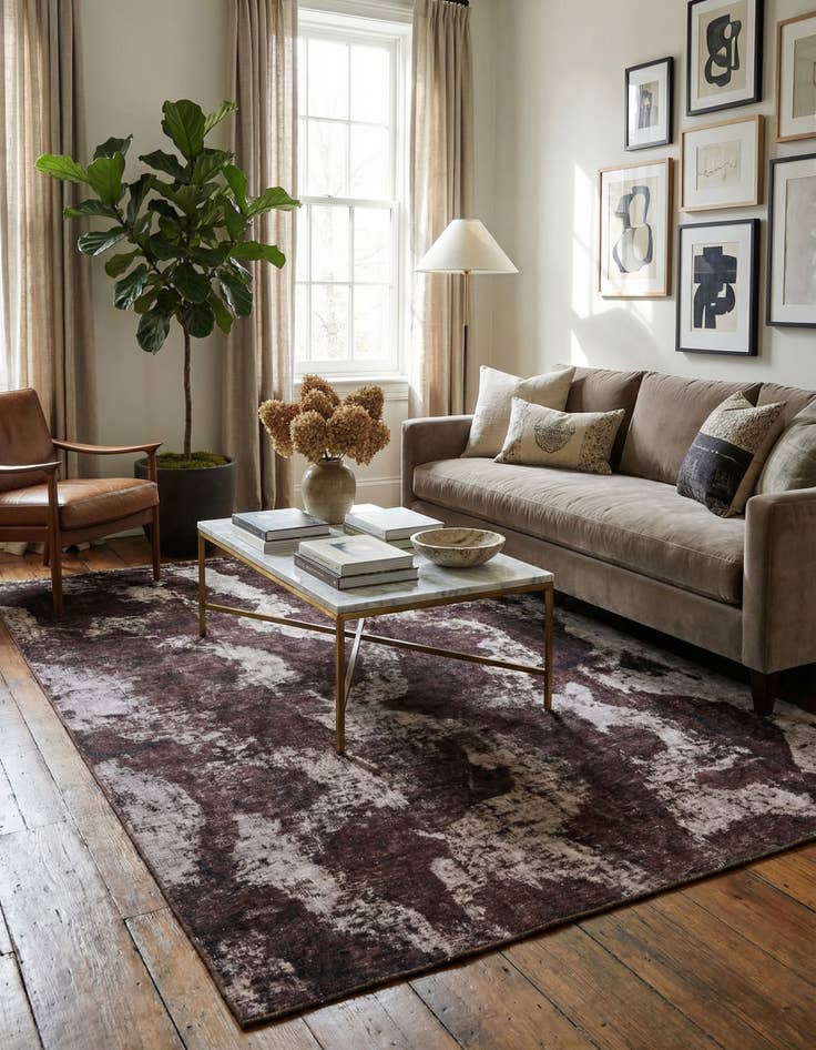 Detail image of 6' 2 x 8' 9  Hand Knotted Ultra Vintage Persian Wool Rug