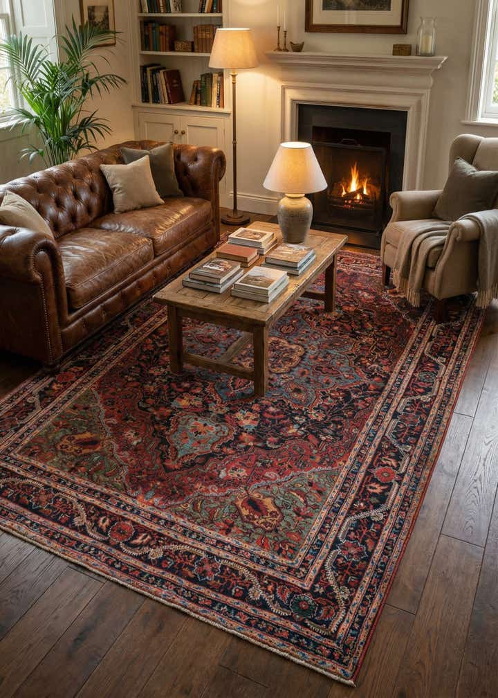 6' x 9' Washable Timeless Rug
