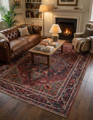 6' x 9' Washable Timeless Rug