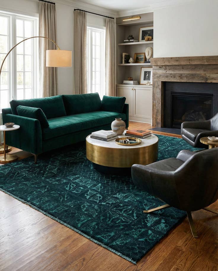 Detail image of 8' 1 x 10' 1 Hand Knotted Darya Rug