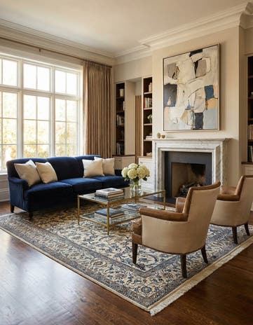 5' 7 x 8' 7 Hand Knotted Nain Rug