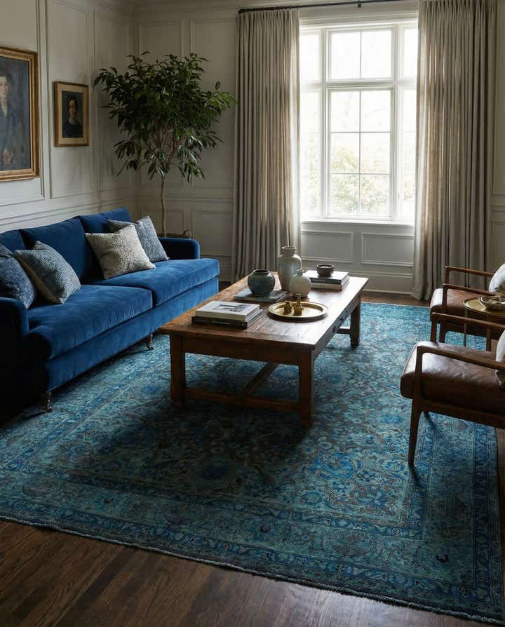 9' 9 x 12' 5 Hand Knotted Ultra Vintage Persian Wool Rug