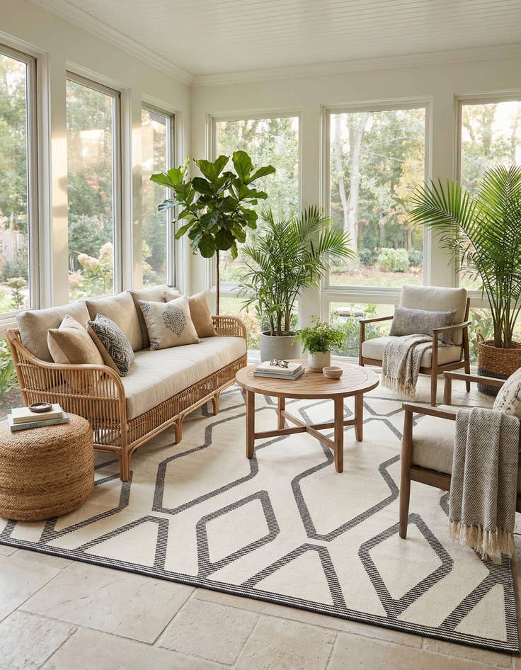 Detail image of 10' x 10' Prismatic Square Rug