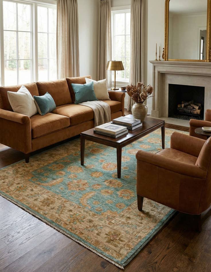 Detail image of 3' 11 x 5' 11 Ziegler Wool Rug