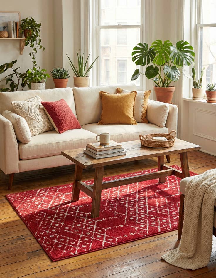 Detail image of  3' 3 x 5' 3 Paxon Trellis Rug