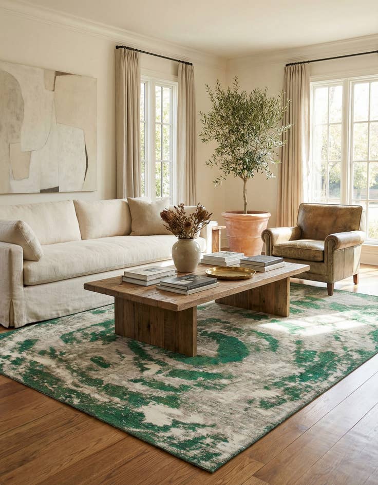 Detail image of 6' 4 x 8' 4  Hand Knotted Ultra Vintage Persian Wool Rug