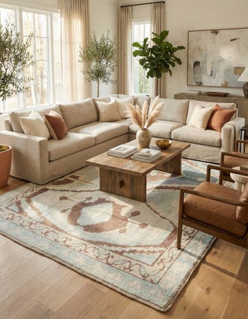 8' 3 x 10' Hand Knotted Moroccan Wool Rug
