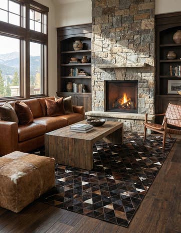 5' 1 x 7' 11 Cowhide - Patchwork Rug