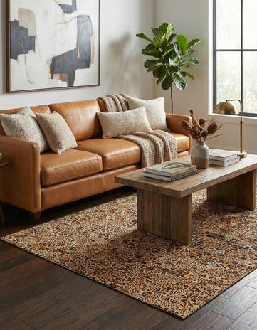5' x 8' Cowhide Stocks Rug