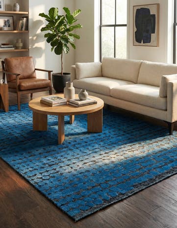 5' 5 x 8' 6 Hand Knotted Darya Wool Rug